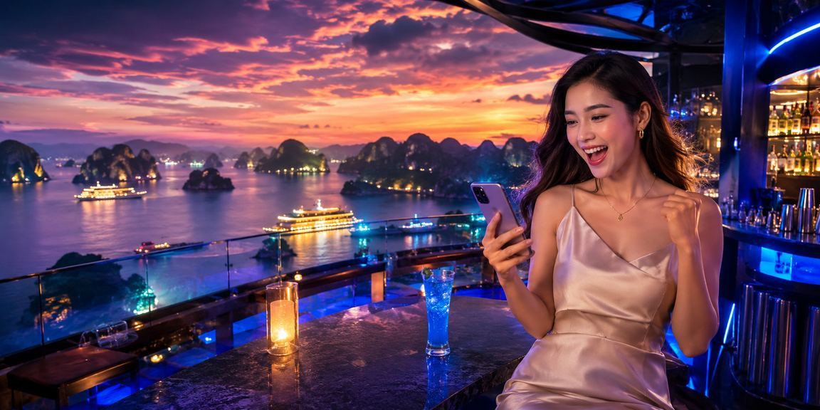 Người dùng Việt Nam trải nghiệm casino trực tuyến trên di động tại vịnh Hạ Long